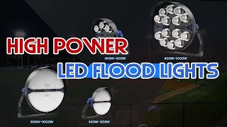 300w1000w High Power Led Outdoor Flood Lights Waterproof Stadium Lights [upl. by Farrell849]