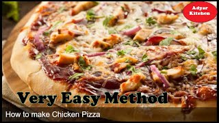 AMC Cookware  chicken Pizza Recipe in Tamil  Homemade Pizza Recipe  Pizza Recipe without oven [upl. by Bradleigh]