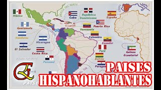 Spanish speaking countries capitals and flags  Países hispanohablantes Capitales y banderas [upl. by Kassel]