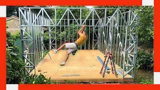 🔥 Cómo Montar ESTRUCTURA METÁLICA de PLADUR ✅ Steel Framing 🤜 TINY House [upl. by Adele944]