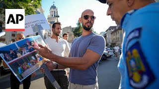 Andrew Tate protests Last Supper parody at Olympics opening ceremony [upl. by Einahpts]