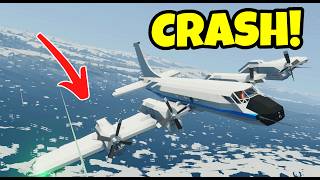 Chasing Eye of HURRICANE in PLANE Stormworks Plane crash Multiplayer [upl. by Atinor]