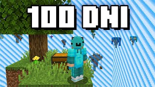 100 DNI SKYBLOCK HARDCORE ale CO KAŻDY LEVEL EXPA ŚWIAT SIĘ POWIĘKSZA [upl. by Einnig]