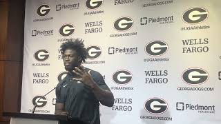 UGA LB Jalon Walker Bye Week Press Conference [upl. by Laktasic]