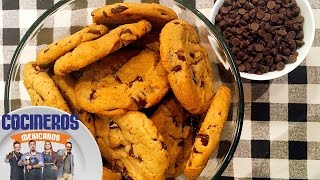 Receta Galletas con chispas de chocolate  Cocineros Mexicanos [upl. by Hallagan]