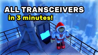 ALL DOWNTOWN TRANSCEIVERS IN 3 MINUTES  Parkour Reborn [upl. by Darrow]