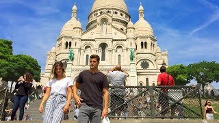 PARIS WALK  SacréCoeur Basilica in Montmartre  France [upl. by Alegre825]