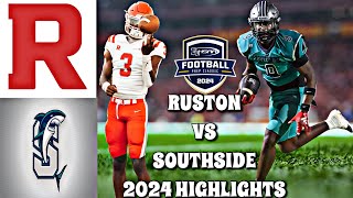 Ruston vs Southside 2024  Louisiana High School Football LHSAA Div 15A [upl. by Eterg]