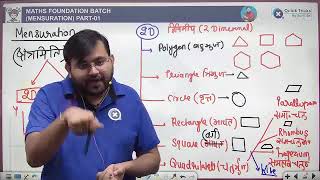 Mensuration Part1meth foundation batch [upl. by Church]