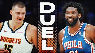 MVP DUEL Nikola Jokic 25 PTS amp 19 REBS amp Joel Embiid 41 PTS amp 10 AST Battle  January 15 2024 [upl. by Alikat]