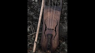 Maple Talharpa Bowed Lyre Soundcheck 1 [upl. by Ellenwahs800]