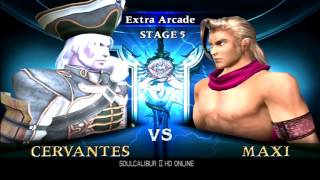 Soul Calibur 2  Cervantes arcade mode [upl. by Froma127]