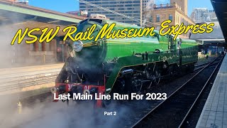 Steam Locomotive 3801  Last Main Line Run for 2023  Rail Museum Express  Part 2 [upl. by Ranice]