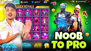 Free Fire Luckiest Id In Noob To Pro Got All Bundles And Gun Skins In 1 Spin😍 Garena Free Fire [upl. by Mraz]