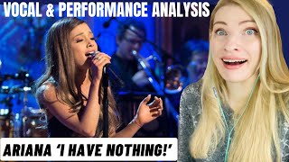 Vocal Coach Reacts ARIANA GRANDE I Have Nothing by Whitney Houston  Live At The Whitehouse [upl. by Wadlinger]