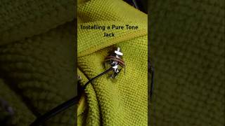 Installing a Pure Tone Jack  Vintage MIJ Squier Strat guitar stratocaster fender gibson strat [upl. by Leimad]