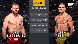 🔴 UFC 291 Jan Blachowicz vs Alex Pereira  Full Fight amp Highlights  Light Heavyweight Bout [upl. by Ahtiuqal]