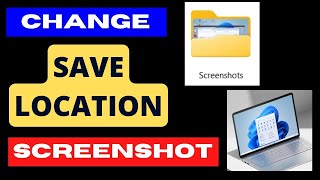 Change Screenshot default save location on Windows 11  10 [upl. by Tenej]