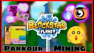 BlockStarPlanet Daily Parkour  Mining Gameplay [upl. by Adlei]