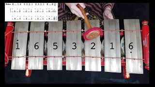 How To Play Gamelan  Tutorial Slenthem Instrument  Lancaran Bindri Laras Slendro Pathet Sanga [upl. by Yssor]