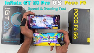 Infinix gt 20 Pro vs Poco f6 5G speed test and comparison all features [upl. by Geerts]