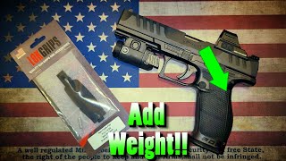 Add Weight to your Walther PDP  LOK Grips Brass Backstrap Review [upl. by Naz]