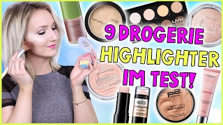 9 DROGERIE HIGHLIGHTER IM TEST WELCHER IST DER BESTE Drogerie Duell  TheBeauty2go [upl. by Kannry878]