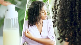 DIY Leave In Conditioner Spray For DRY NATURAL HAIR [upl. by Eanom]