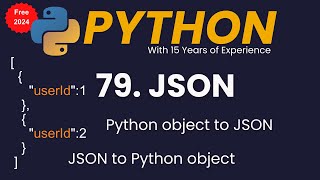 JSON in Python  Part 1  jsondumps  jsonloads [upl. by Siblee379]