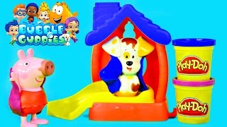 Bubble Guppies Color Changer Bathtime Puppy Play Doh Muddy Peppa Pig Water Changing Toys by DCTC [upl. by Htebarual]