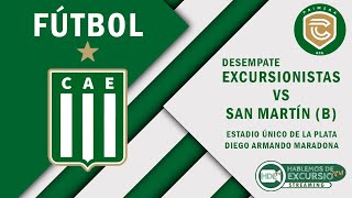 Excursionistas vs San Martín de Burzaco  Desempate [upl. by Novla627]