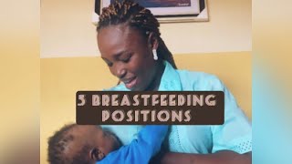 5 BREAST FEEDING POSITION…Breastfeeding Made Easy breastfeeding newbornbaby newmom nursing [upl. by Carol]