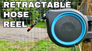 Gardena Retractable Hose Reel Review [upl. by Essirehc]