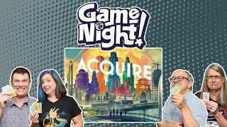 Acquire  GameNight Se11 Ep21  How to Play and Playthrough [upl. by Ammadas]