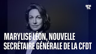 Qui est Marylise Léon lhéritière de Laurent Berger à la tête de la CFDT [upl. by Ailssa]