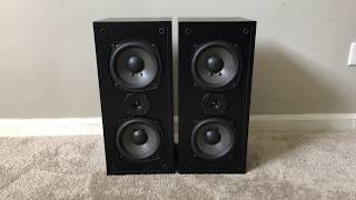 Onkyo SKF200F Home Theater Front Surround or Bookshelf Speakers [upl. by Areehs]