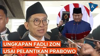 30 Tahun dengan Prabowo Ini Respons Fadli Zon Usai Pelantikan Presiden [upl. by Asillim]