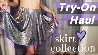 Try On Haul  SKIRT COLLECTION [upl. by Auqeenwahs56]