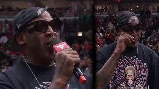 Dennis Rodmans Emotional Comeback at the United Center [upl. by Latnahc]