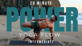 30 Min Intermediate Power Yoga Flow  Full Body Stretch amp Strength Flow [upl. by Tini]