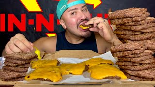 INNOUT • 15 PATTYS IN 10 MIN CHALLENGE StevenMeatChallenge [upl. by Brunk]