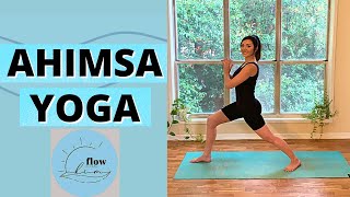 AHIMSA YOGA NonHarmining  Asana Mantra amp Mudra practice  Yoga Flow With Kim [upl. by Lesirg134]