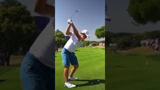 Viktor Hovland Iron Swing Slow Motion Ryder Cup [upl. by Einnov]