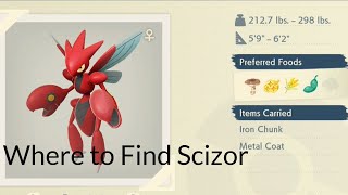 Pokemon Legends Arceus  Where to Find Scizor [upl. by Coralie]