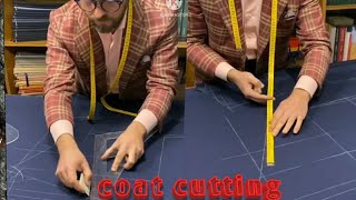 Italy Coat cutting  New Style Coat cutting  T 4 Tailor  Italian Cutting [upl. by Swigart954]