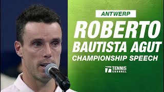 Robert Bautista Aguts Antwerp Championship Speech  2024 Antwerp Championship [upl. by Odrahcir]