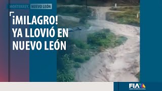 ¡Milagro Volvió a llover en Nuevo León y habitantes lo celebran [upl. by Abbate]