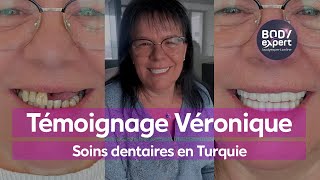 SOINS DENTAIRES EN TURQUIE  🦷 Témoignage Véronique  6 implants  24 couronnes Emax  BODYEXPERT [upl. by Xuagram644]