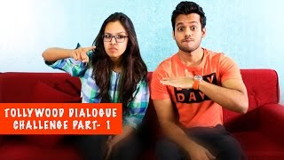 Tollywood Dialogue Challenge Part 1  Collaboration with Vidya  Hyderabad Diaries [upl. by Euqinamod324]