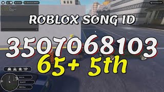 65 5th Roblox Song IDsCodes [upl. by Aiuqal]